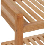 Roller Cart Rack 3-Tier Walnut Wood Norway - Image 3