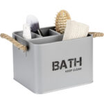 Bathroom Box 4 Compartments Grey - Image 2