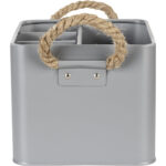 Bathroom Box 4 Compartments Grey - Image 3