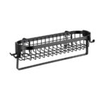 Wall Shelf With Hooks Classic Plus Black
