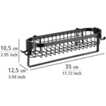 Wall Shelf With Hooks Classic Plus Black - Image 5