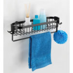 Wall Shelf With Hooks Classic Plus Black - Image 2