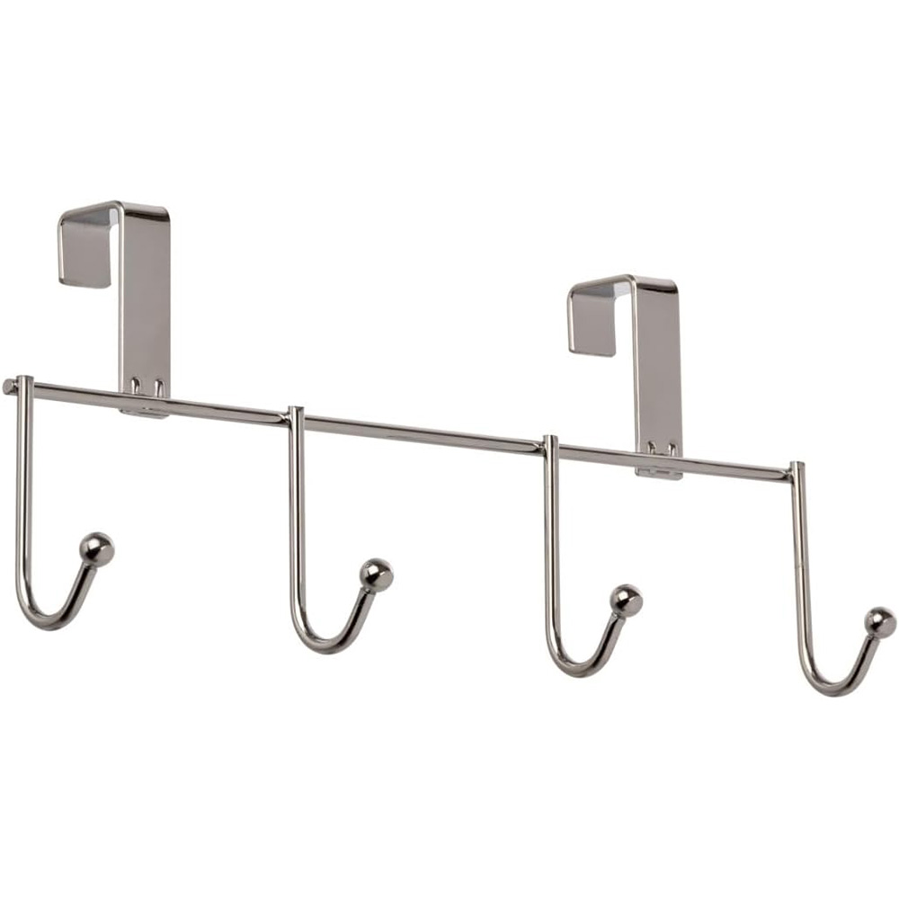 wnk 947 (3) Hook Strip 4 Hooks Chrome Plated - Image 1