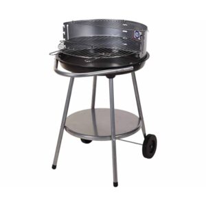 Charcoal Bbq Grill Half Open Black