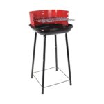 Charcoal Bbq Grill Half Open Red