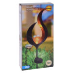 Solar Lamp Metal With Ball 93Cm