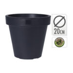 Flowerpot Round Dia 20Cm Anthr