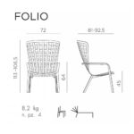 Folio Arm-Chair Agave Made In Italy