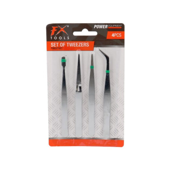 Tweezers Set 4Pcs