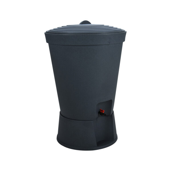 Rain Barrel On Pedestal W Lid