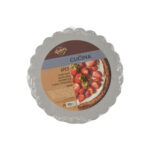 Cake Platter Flower Shape Grey 30Cm