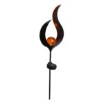 Solar Lamp Metal With Ball 93Cm
