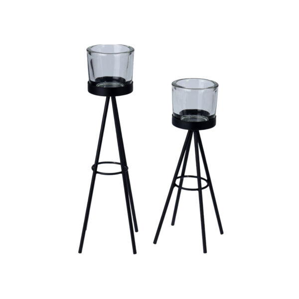 Tealight Holder Metal 2Pcs