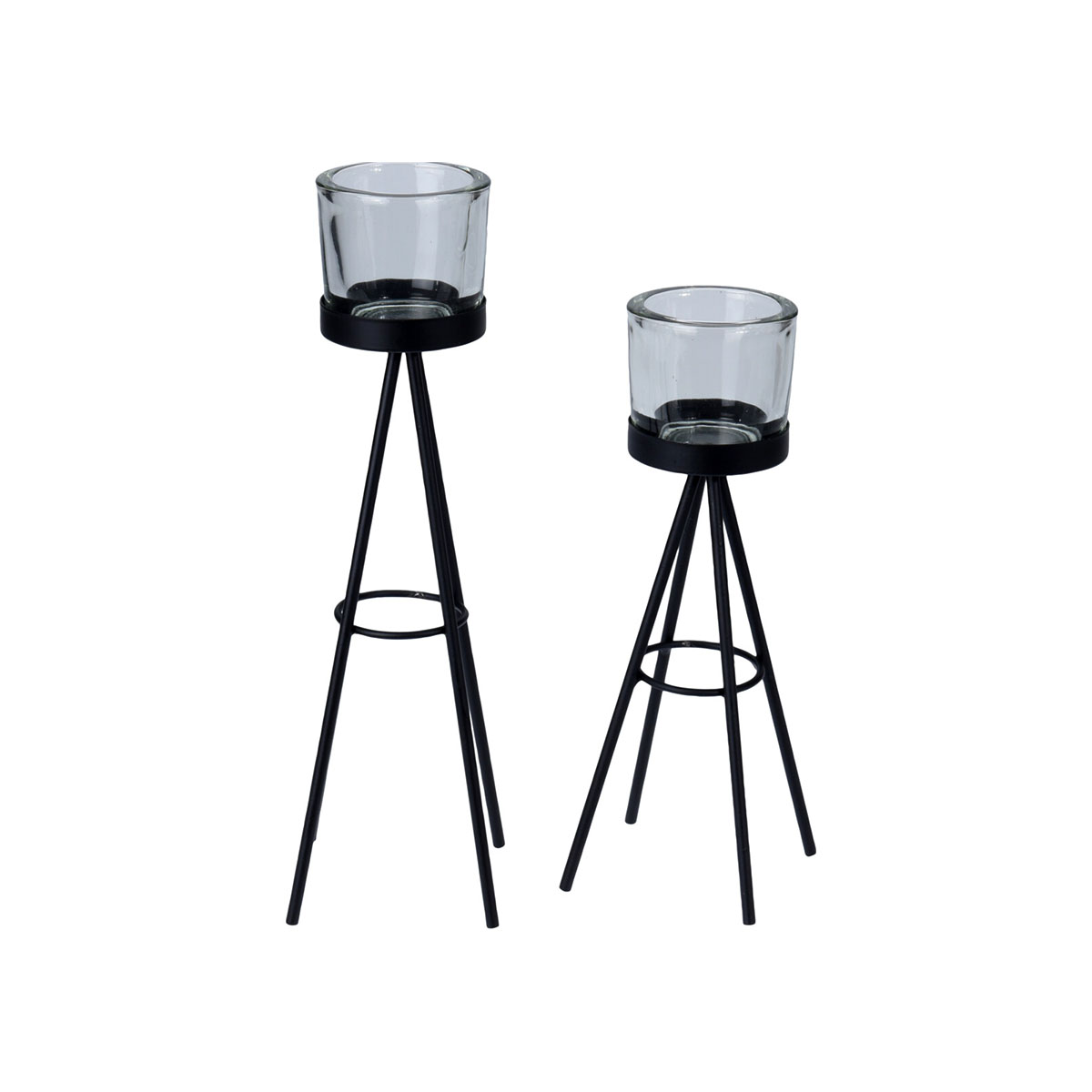 kpm-1990 (2) Tealight Holder Metal 2Pcs - Image 1