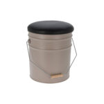 Pouf Storage Bin Metal