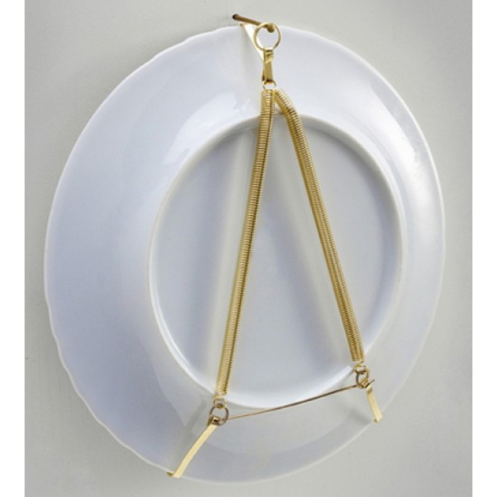 Spring Plate Hanger Brass Large