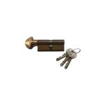 Single Cylinder 70Mm (Key+Knob) Bronze Italy