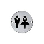 Male Female Sign Plate Ss 7.5Cm Ss Japan