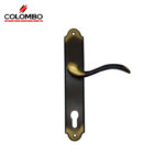Lever Handle On Plate Bronze Heidi