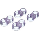 Transparent Door Handle Anti-Collision Ring 4 Pcs