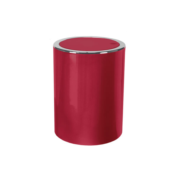Swing Waste Bin Wine Red 5 Litres