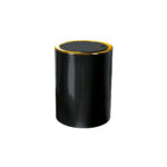 Swing Waste Bin Black With Golden Clap 5 Litres
