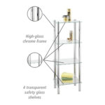 Bathroom Shelf Sq.4-Tier Yago