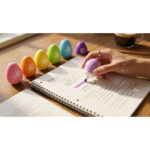 Mini Eggs Highlighter Box Of 6 Assoerted Colors - Image 3