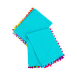 Picata Turquoise Pompom Double Pique Set - Image 3