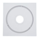 Basin Floor Drain With Hole Pvc White 6 X 6