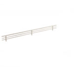 Shelving Fence Rail Steel Chrome 21.5 Inch