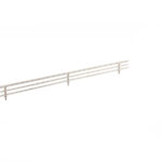 Shelving Fence Rail Steel Chrome 30 Inch