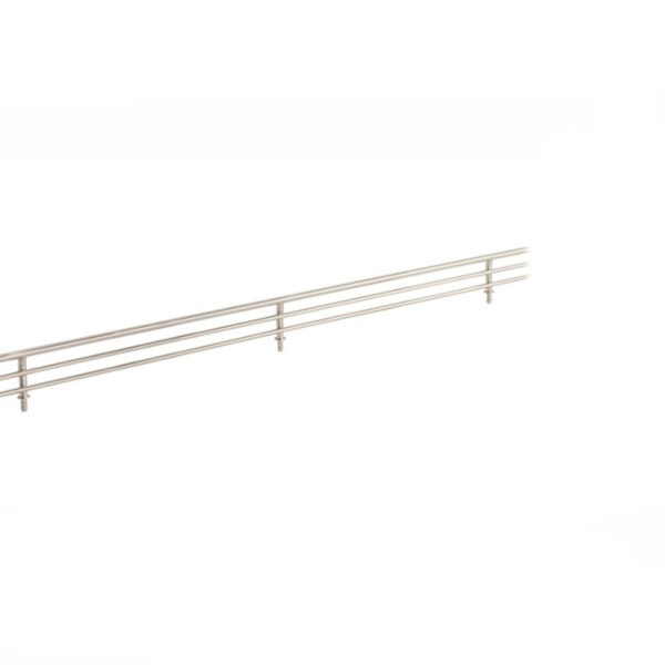Shelving Fence Rail Steel Chrome 21.5 Inch