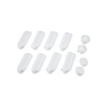 Support Plugs Set 12 Pc White  Toilet Seats
