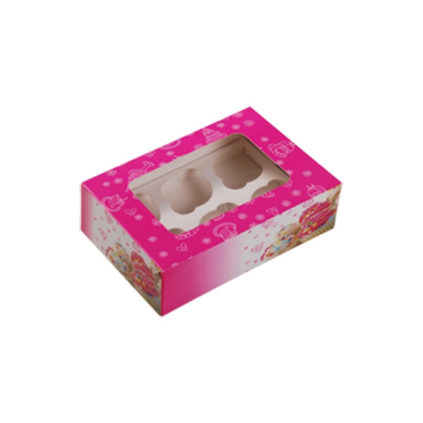 Cup Cake Window Box (Pack Of 4 Boxes)
