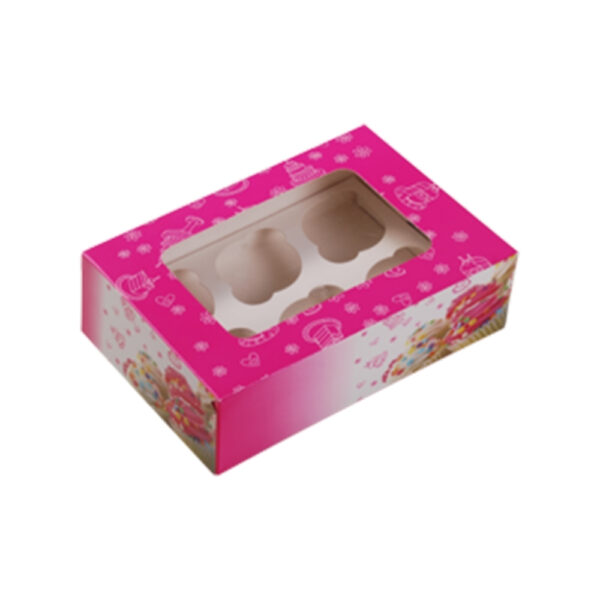 Cupcake Box With Inserts 6 Holders