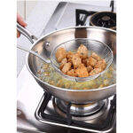 Stainless Steel Wire Strainer/Skimmer With Wooden Handle (Small) - Image 2