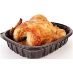 Black Chicken Roaster Container With Handle (Disposable)