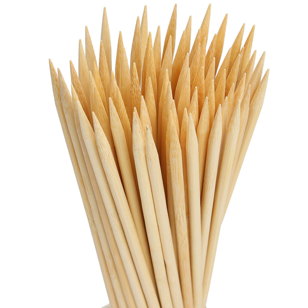 Bamboo Skewer 8 Inch Pack Of 100 Pcs
