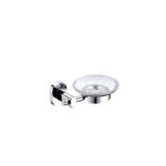 Soap Holder Ss 304 With Clear Glass Dish