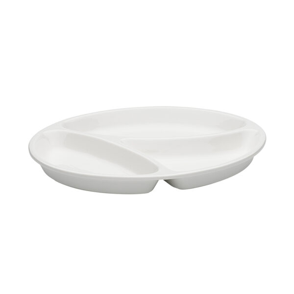 3 Portions Round Plate