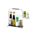 Spice Rack Silver Steel Chrome Plated Forma - Image 3