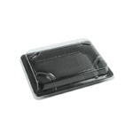 Sushi Tray Black With Lid 5 Pcs/Pack