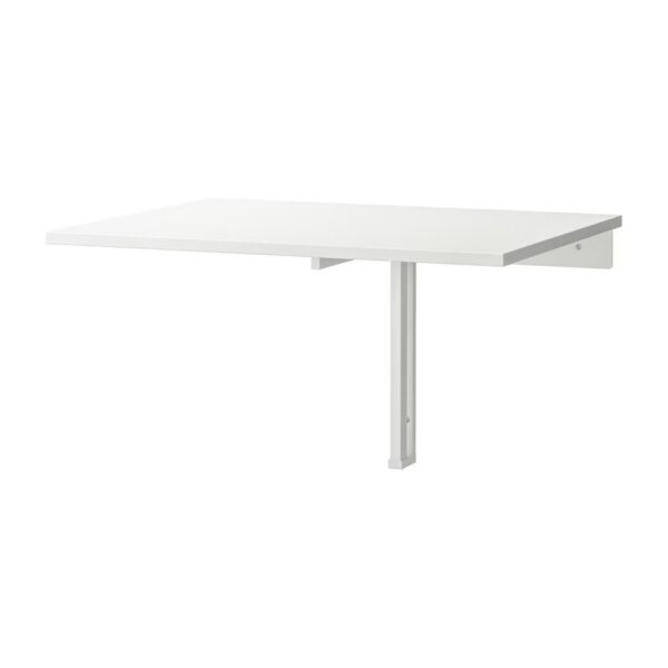 Wall-Mount Drop Leaf Table White Norberge