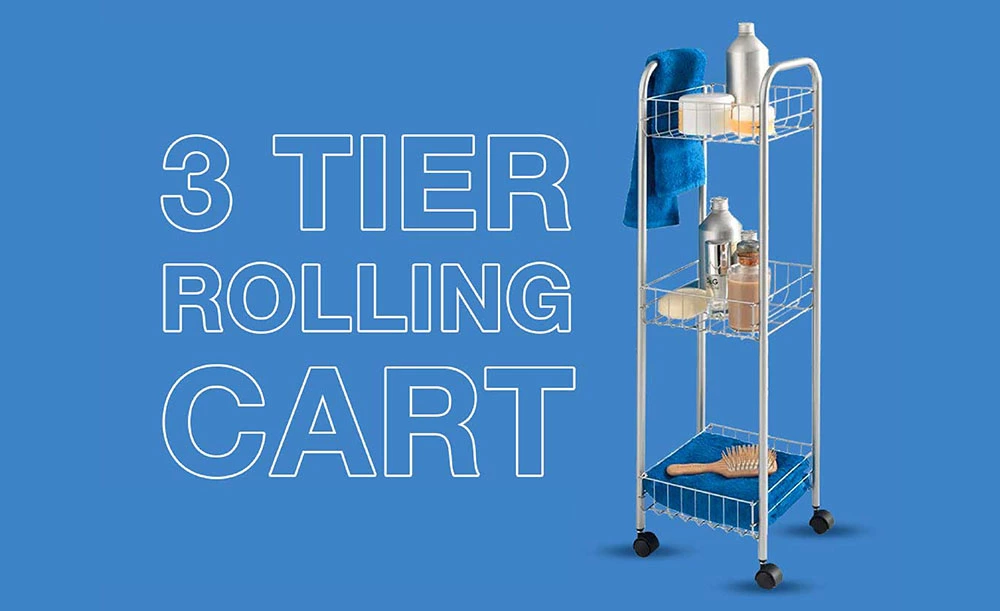 3 Tier Rolling Cart