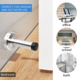 Door Stopper With Sound Dampering Rubber Bumper (Wall Mount) - Image 5