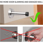 Door Stopper With Sound Dampering Rubber Bumper (Wall Mount) - Image 3