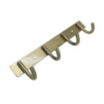 Heavy Duty Coat And Hat 4 Single Hook Wall Mounted Ab Finish