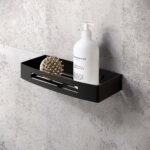 Single Rectangle Shower Caddy Ss (Matt Black)
