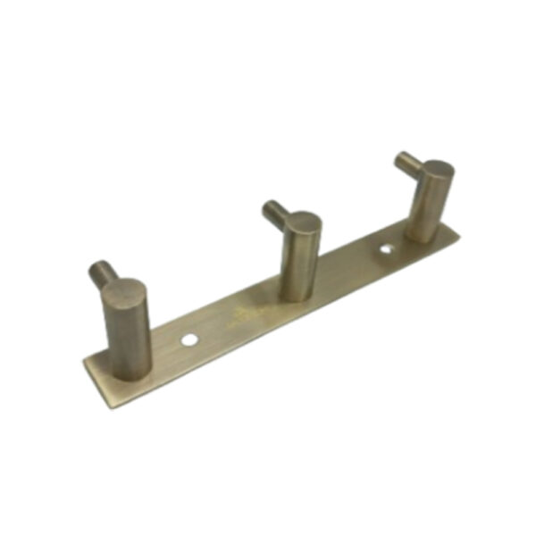 Stainless Steel 3 Single Hook Wall Mounted Ab Finish
